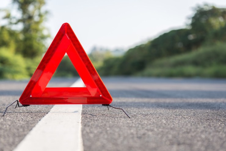 Panneau d'arrêt d'urgence rouge | Kit d'urgence de voiture