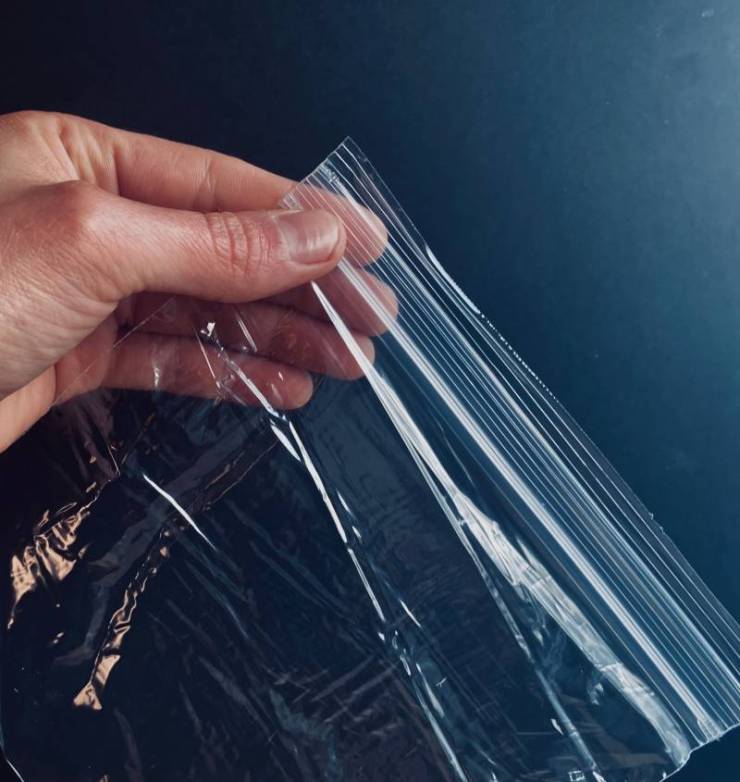 Sac de rangement Shiny Ziploc Bag avec fond noir-Camping In The Rain
