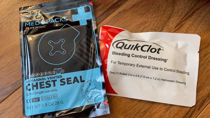 QuickClot et joint thoracique