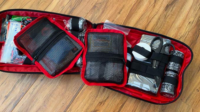 Sac de matériel médical décompressé