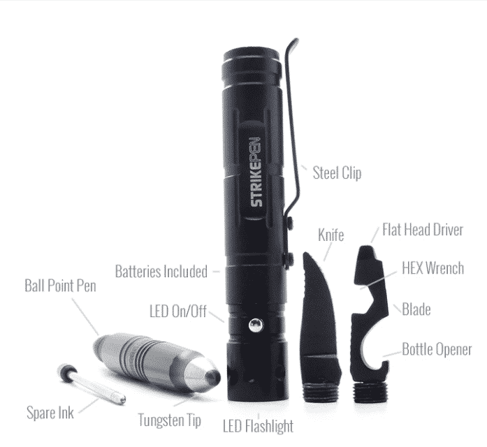 Stylo tactique de survie