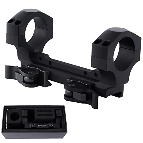 LOCKOOS Dual Ring QD Scope Mount 30mm avec Quick Release, pour Picatinny,...