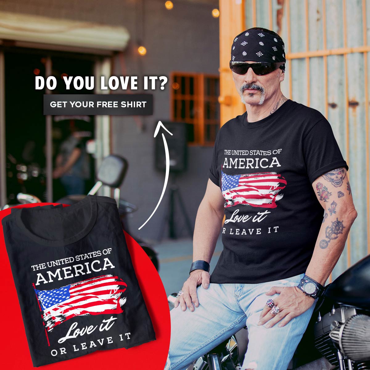 Offre de t-shirt Love-it-or-Leave-it