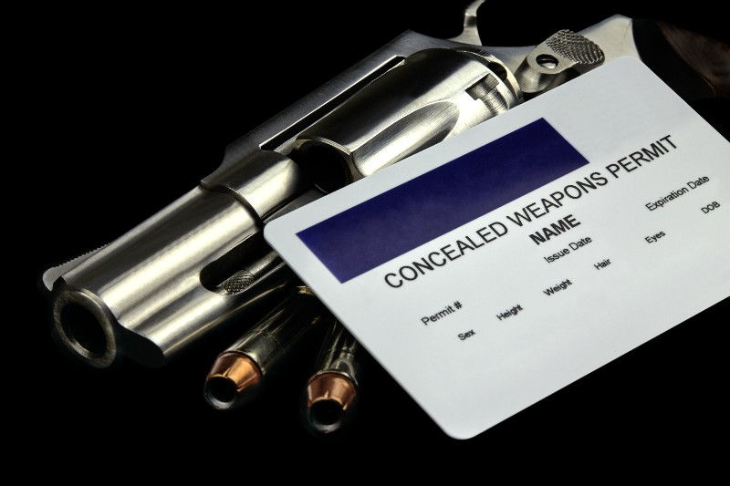 Revolver et balles et permis d'armes dissimulées | Tir de masse